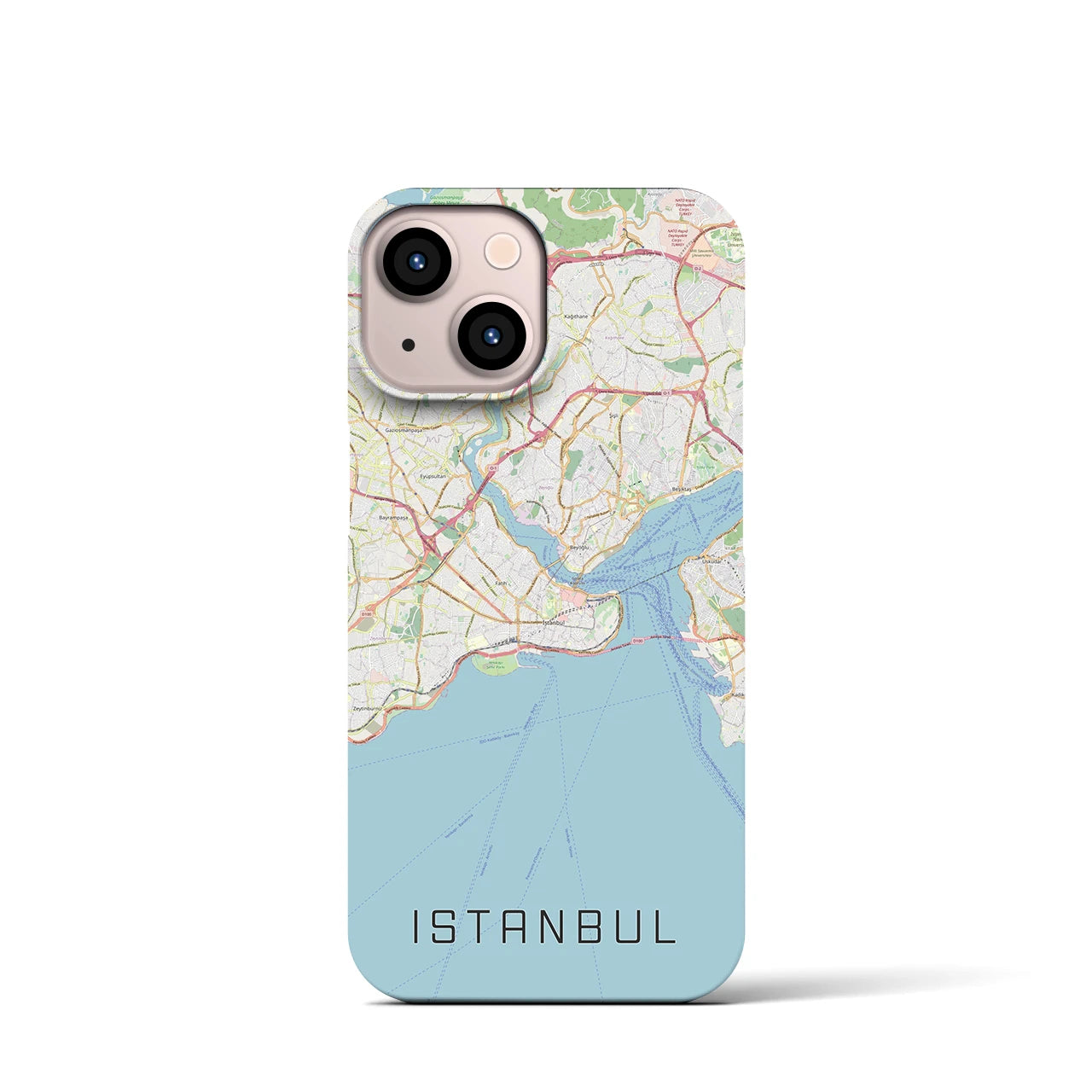 【イスタンブール(トルコ)】地図柄iPhoneケース(バックカバータイプ)