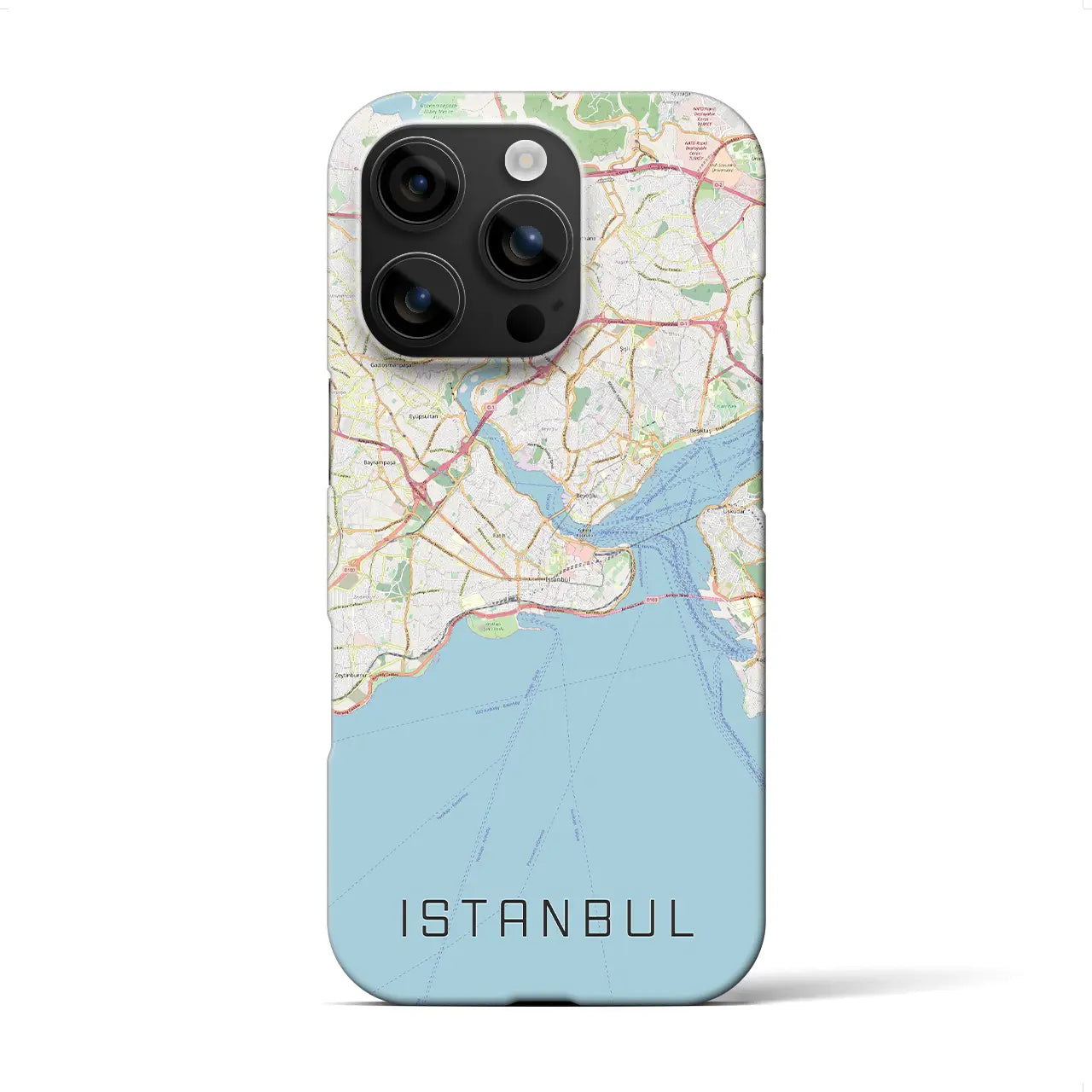 【イスタンブール(トルコ)】地図柄iPhoneケース(バックカバータイプ)