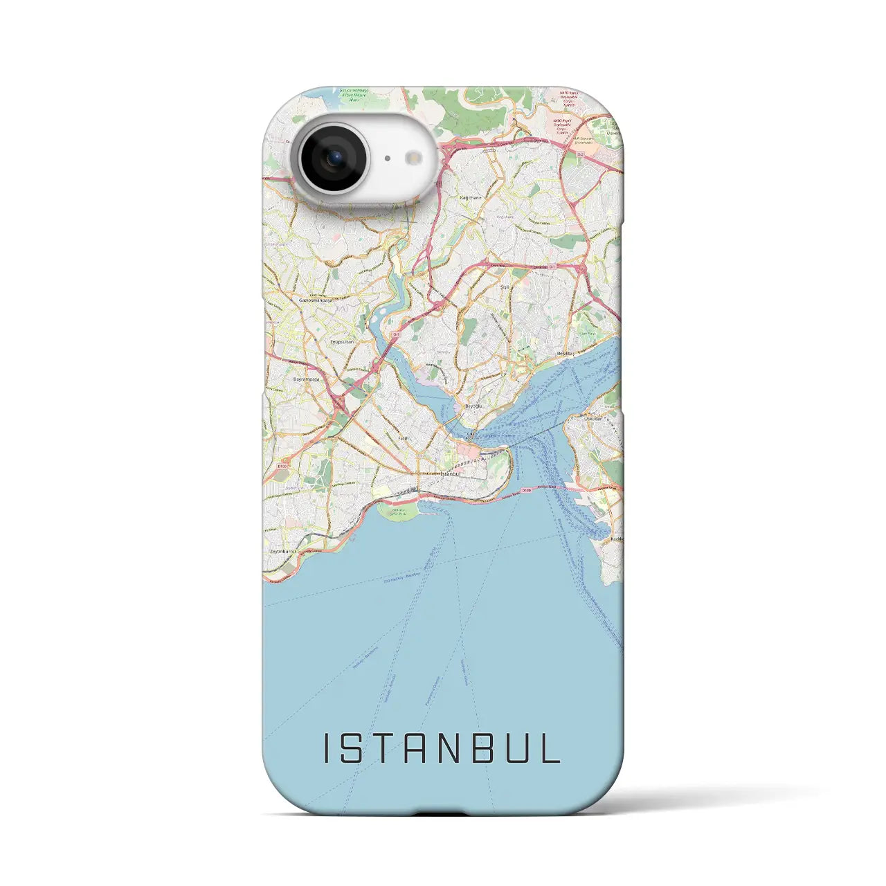 【イスタンブール(トルコ)】地図柄iPhoneケース(バックカバータイプ)