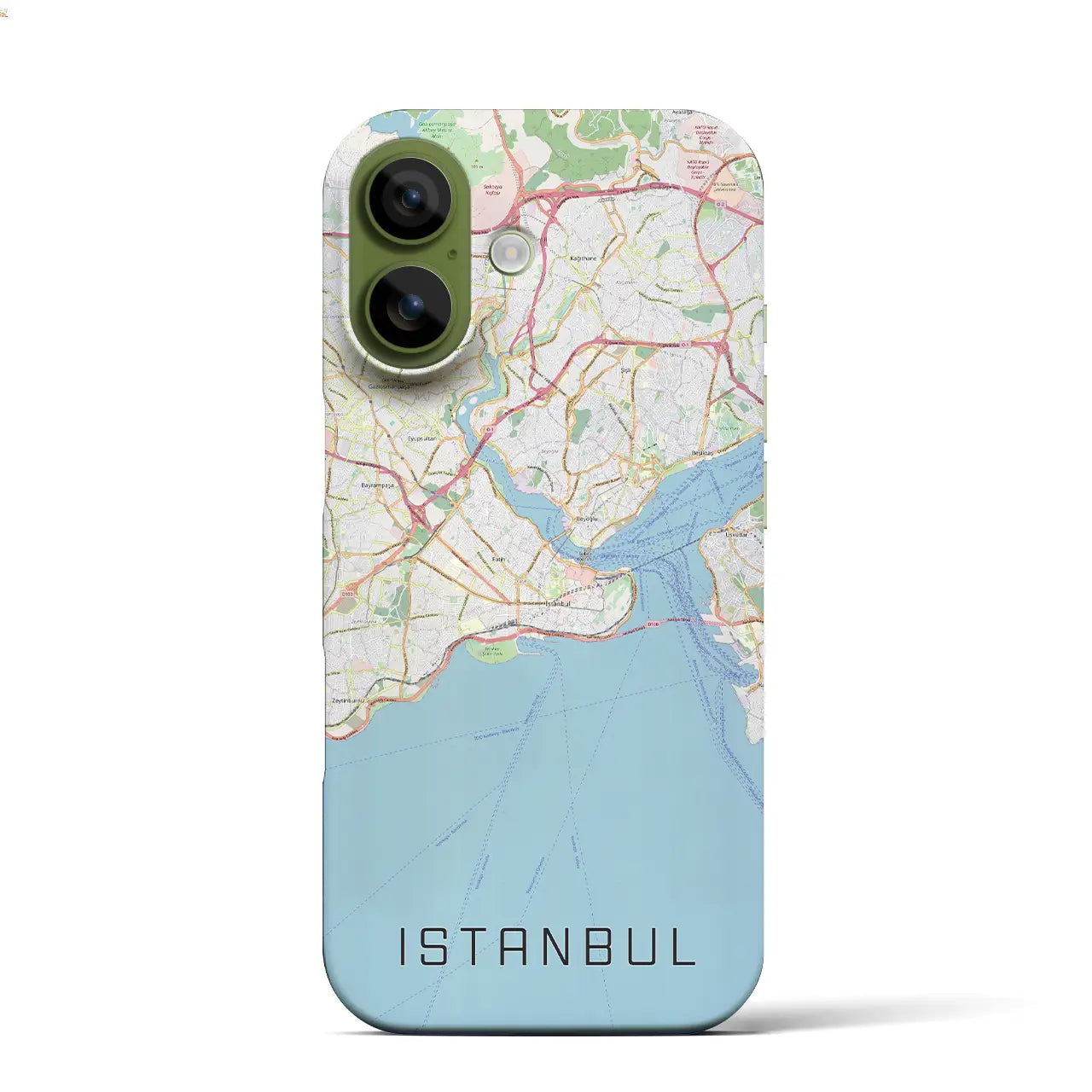 【イスタンブール(トルコ)】地図柄iPhoneケース(バックカバータイプ)