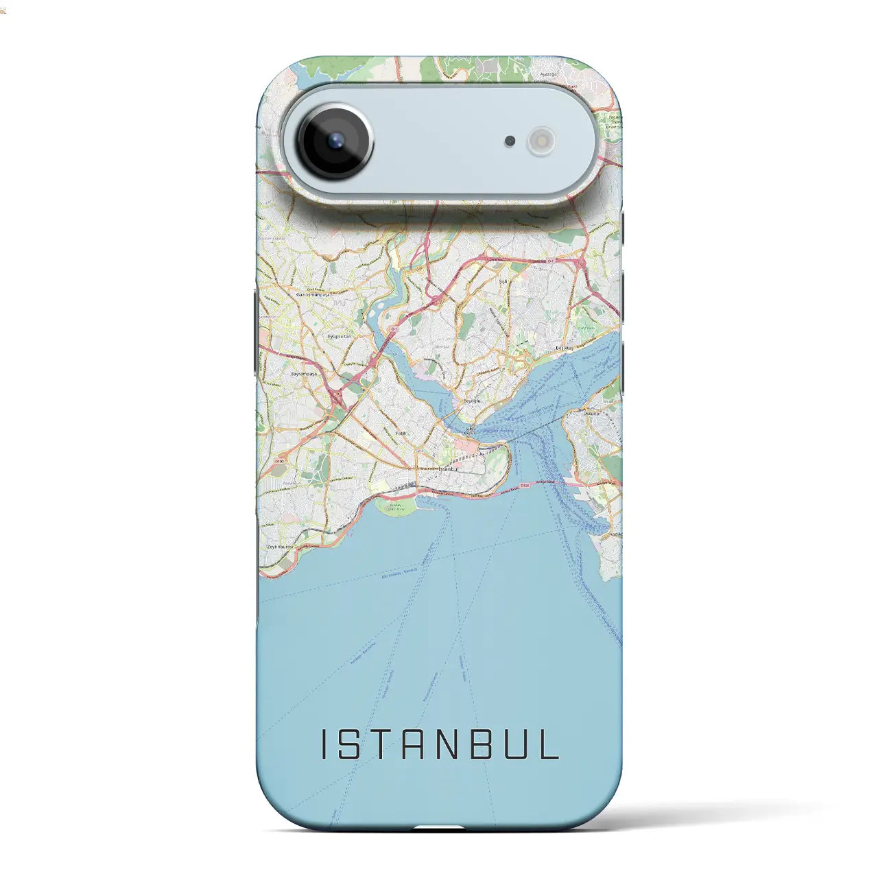 【イスタンブール(トルコ)】地図柄iPhoneケース(バックカバータイプ)ナチュラル・iPhone 17 Pro Max 用