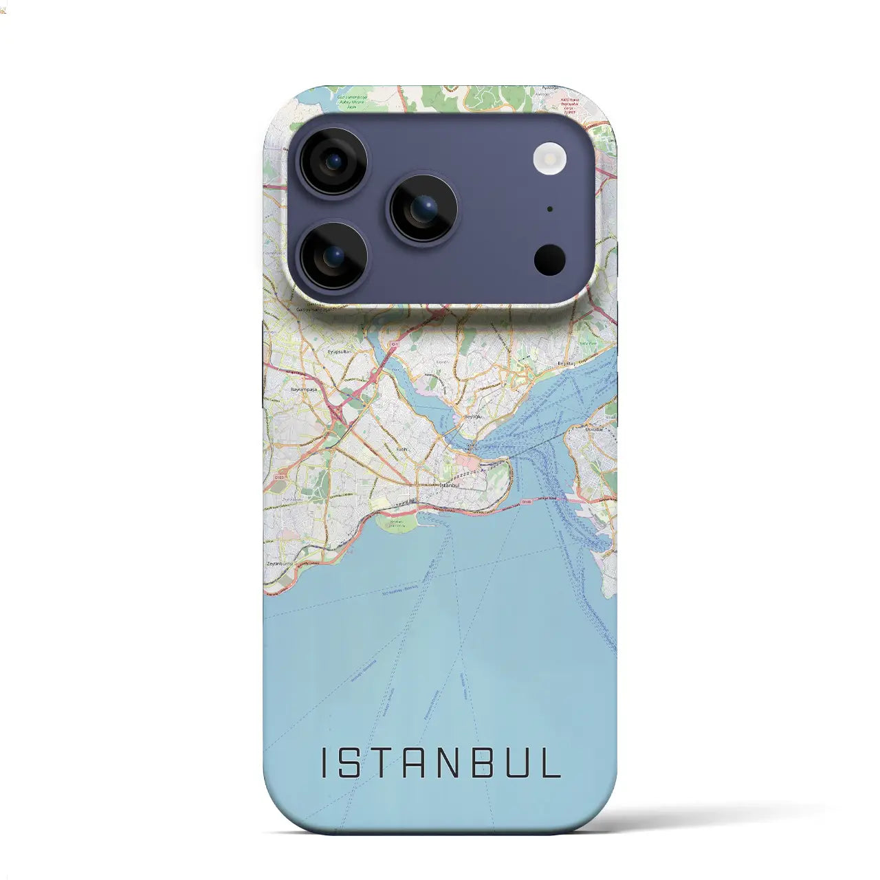 【イスタンブール(トルコ)】地図柄iPhoneケース(バックカバータイプ)