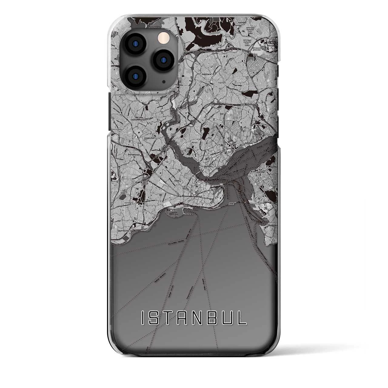 【イスタンブール(トルコ)】地図柄iPhoneケース(クリアタイプ)