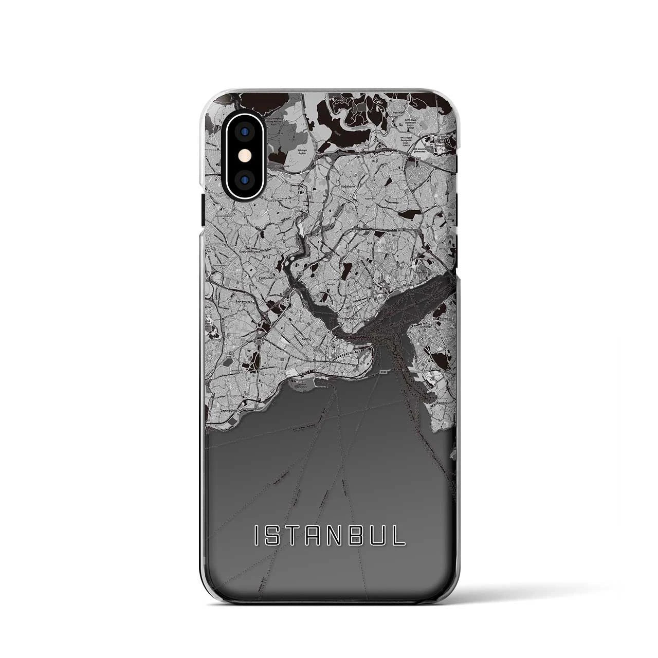 【イスタンブール(トルコ)】地図柄iPhoneケース(クリアタイプ)