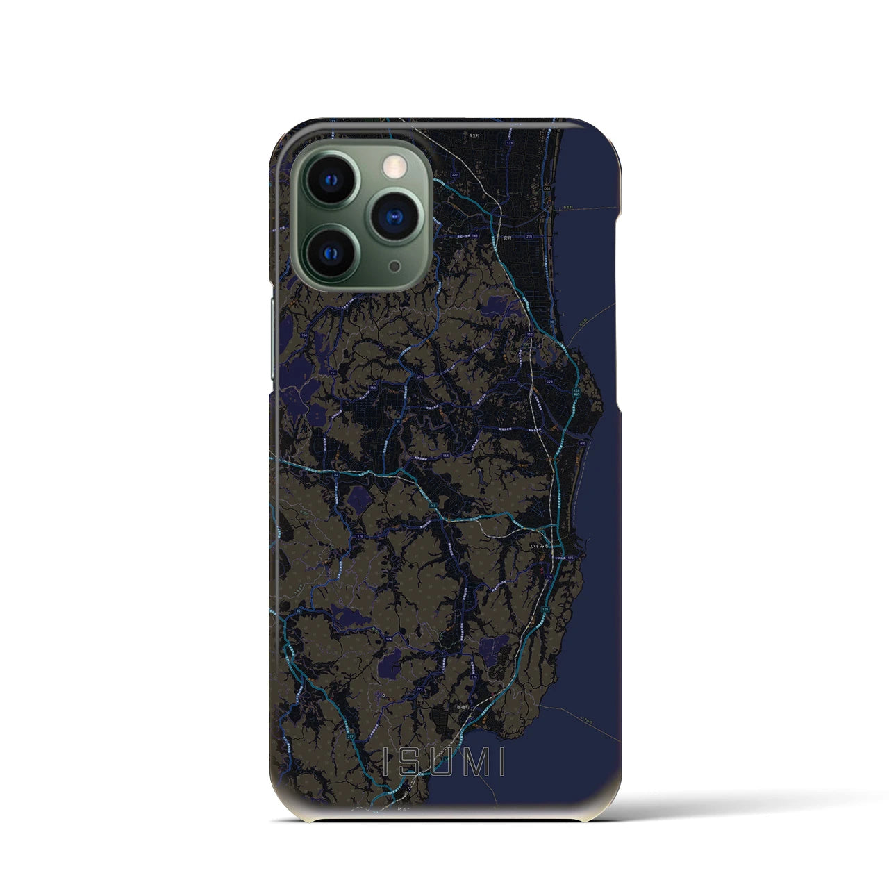 【いすみ(千葉県)】地図柄iPhoneケース(バックカバータイプ)