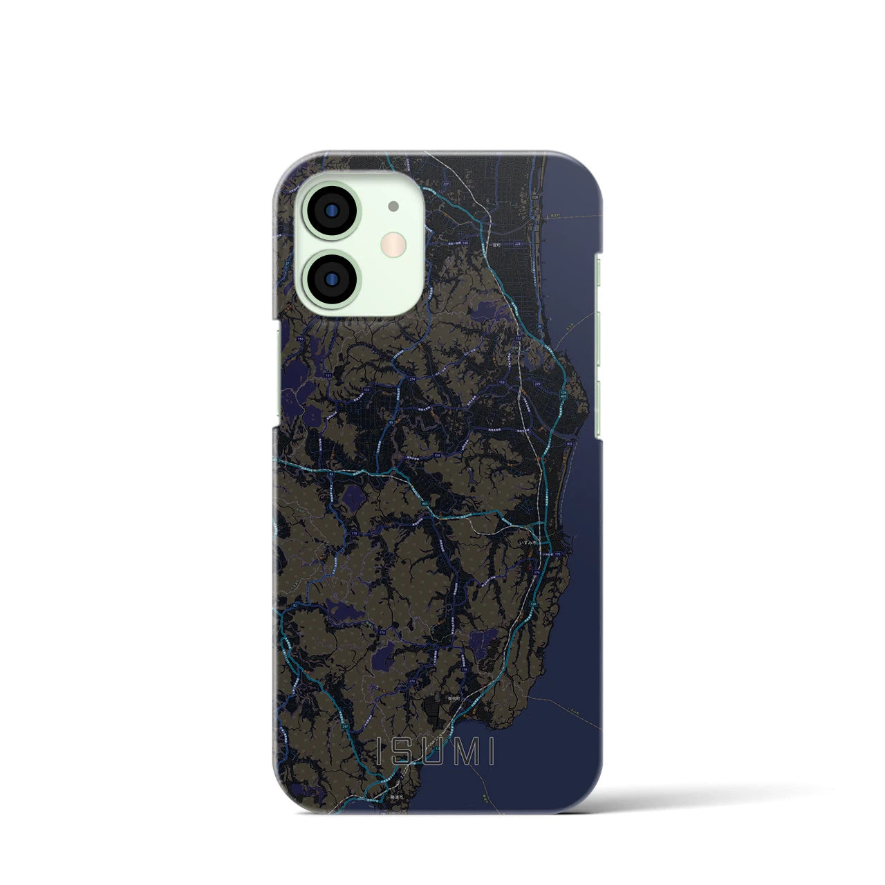 【いすみ(千葉県)】地図柄iPhoneケース(バックカバータイプ)