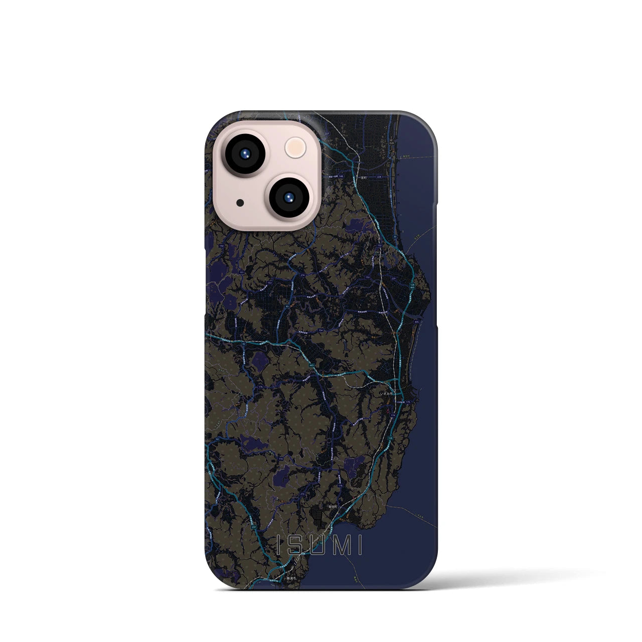 【いすみ(千葉県)】地図柄iPhoneケース(バックカバータイプ)