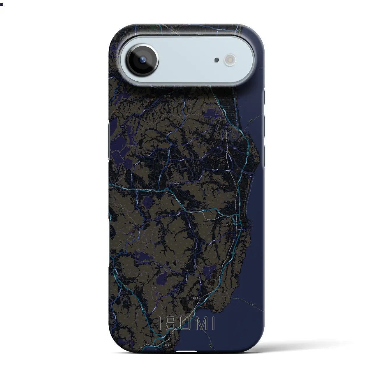 【いすみ(千葉県)】地図柄iPhoneケース(バックカバータイプ)