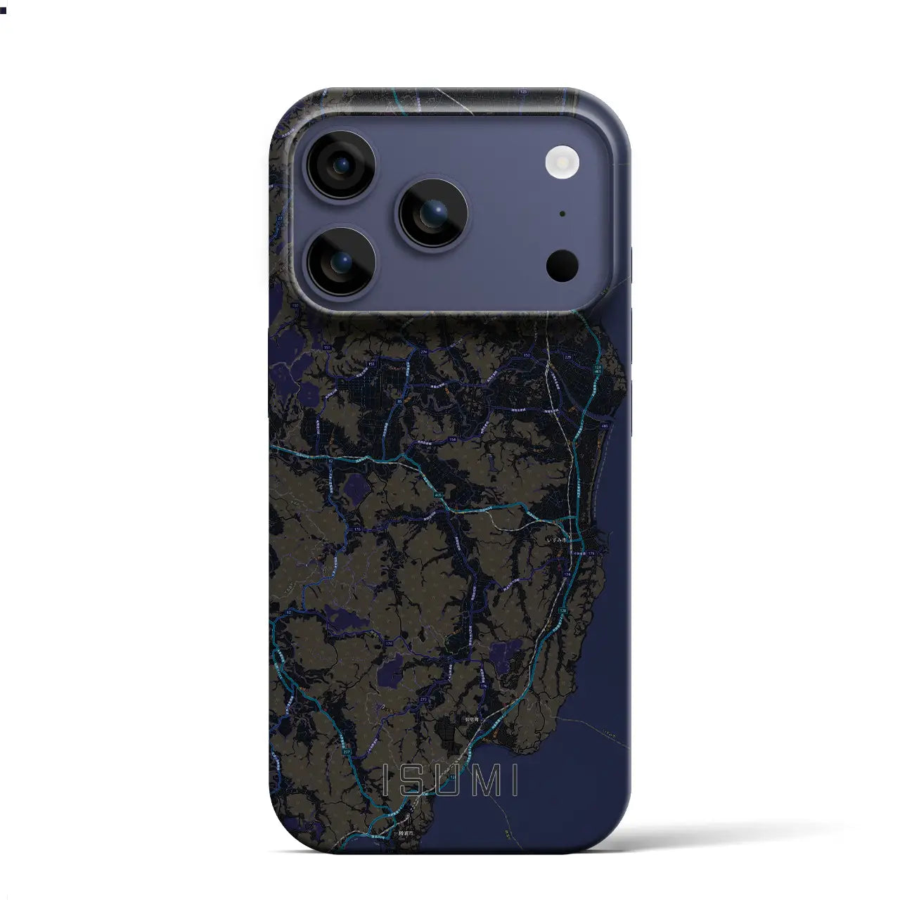 【いすみ(千葉県)】地図柄iPhoneケース(バックカバータイプ)