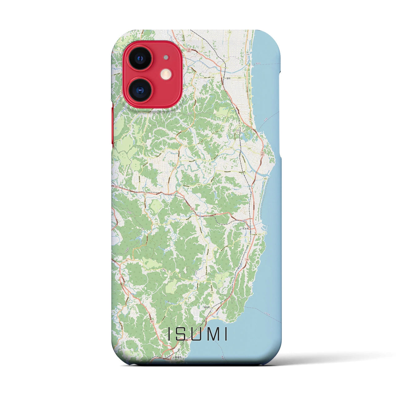 【いすみ(千葉県)】地図柄iPhoneケース(バックカバータイプ)