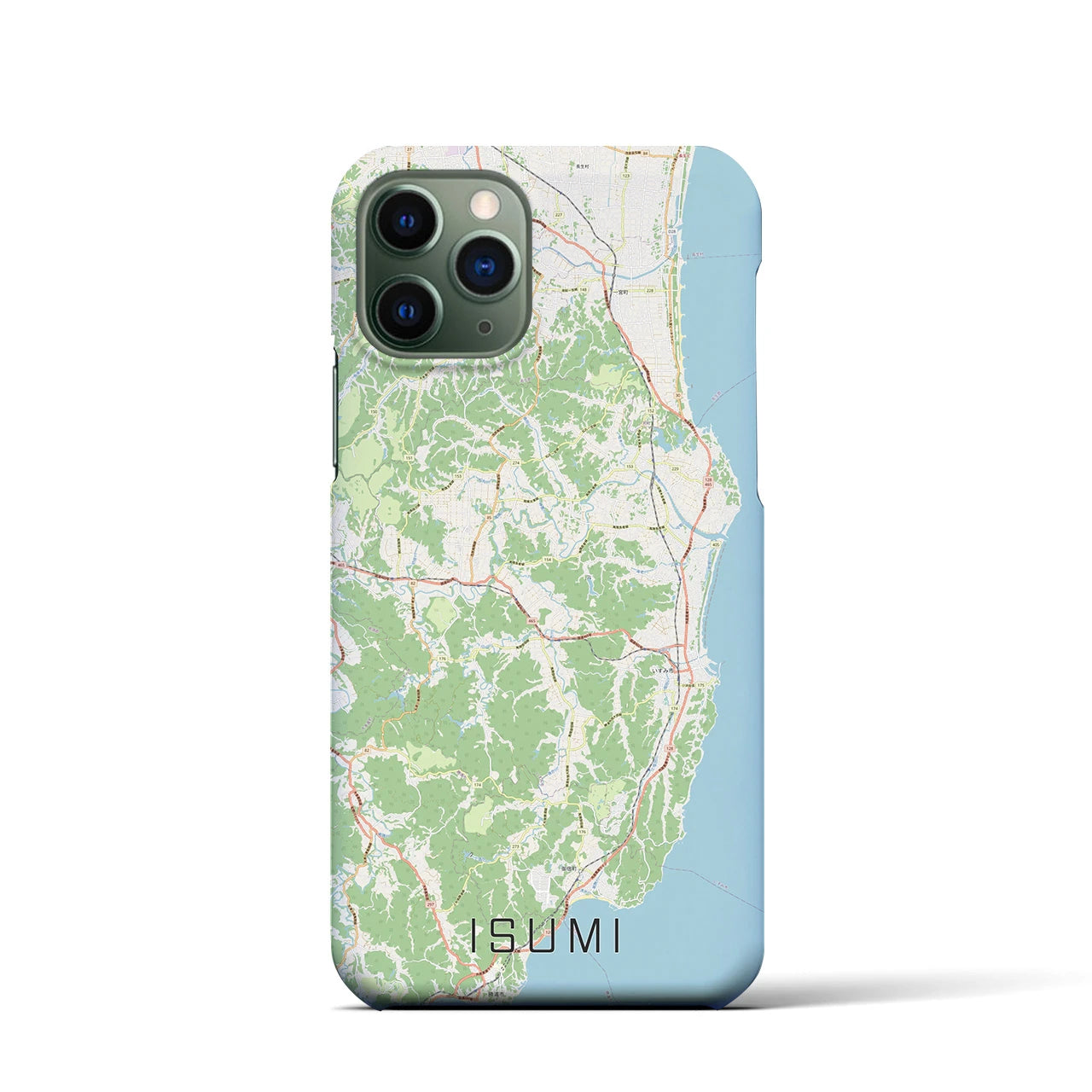【いすみ(千葉県)】地図柄iPhoneケース(バックカバータイプ)