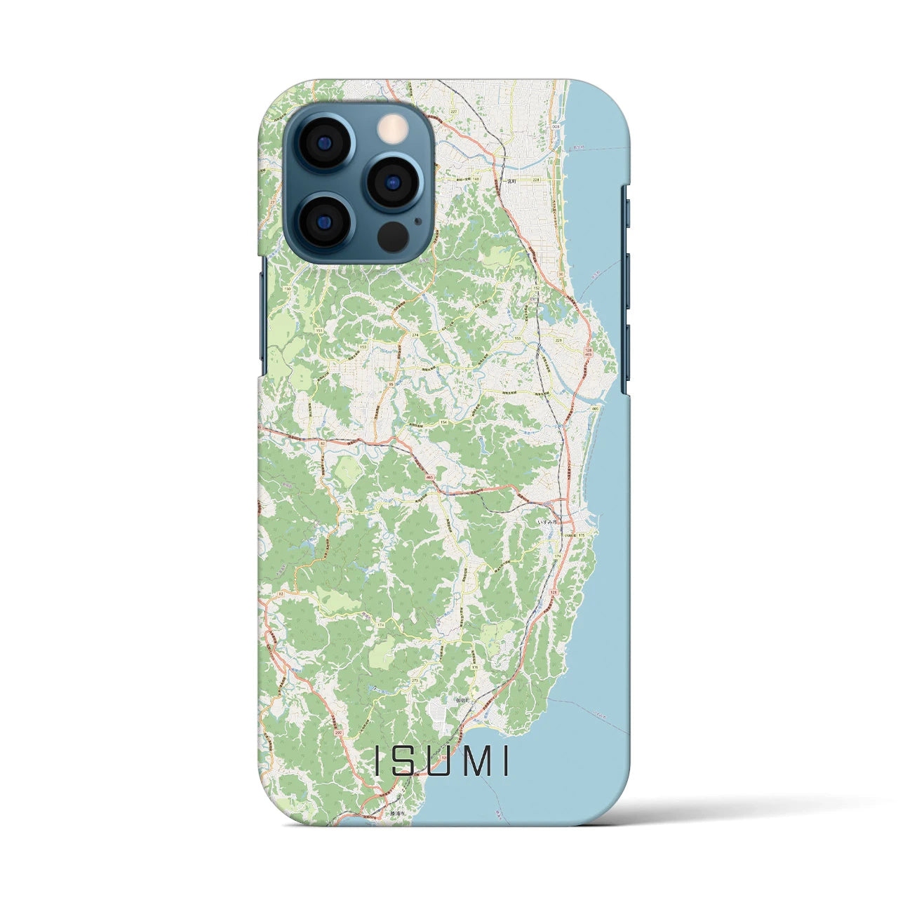 【いすみ(千葉県)】地図柄iPhoneケース(バックカバータイプ)