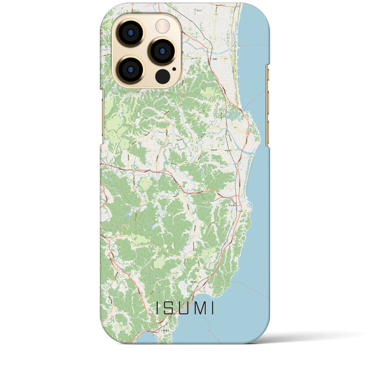 【いすみ(千葉県)】地図柄iPhoneケース(バックカバータイプ)