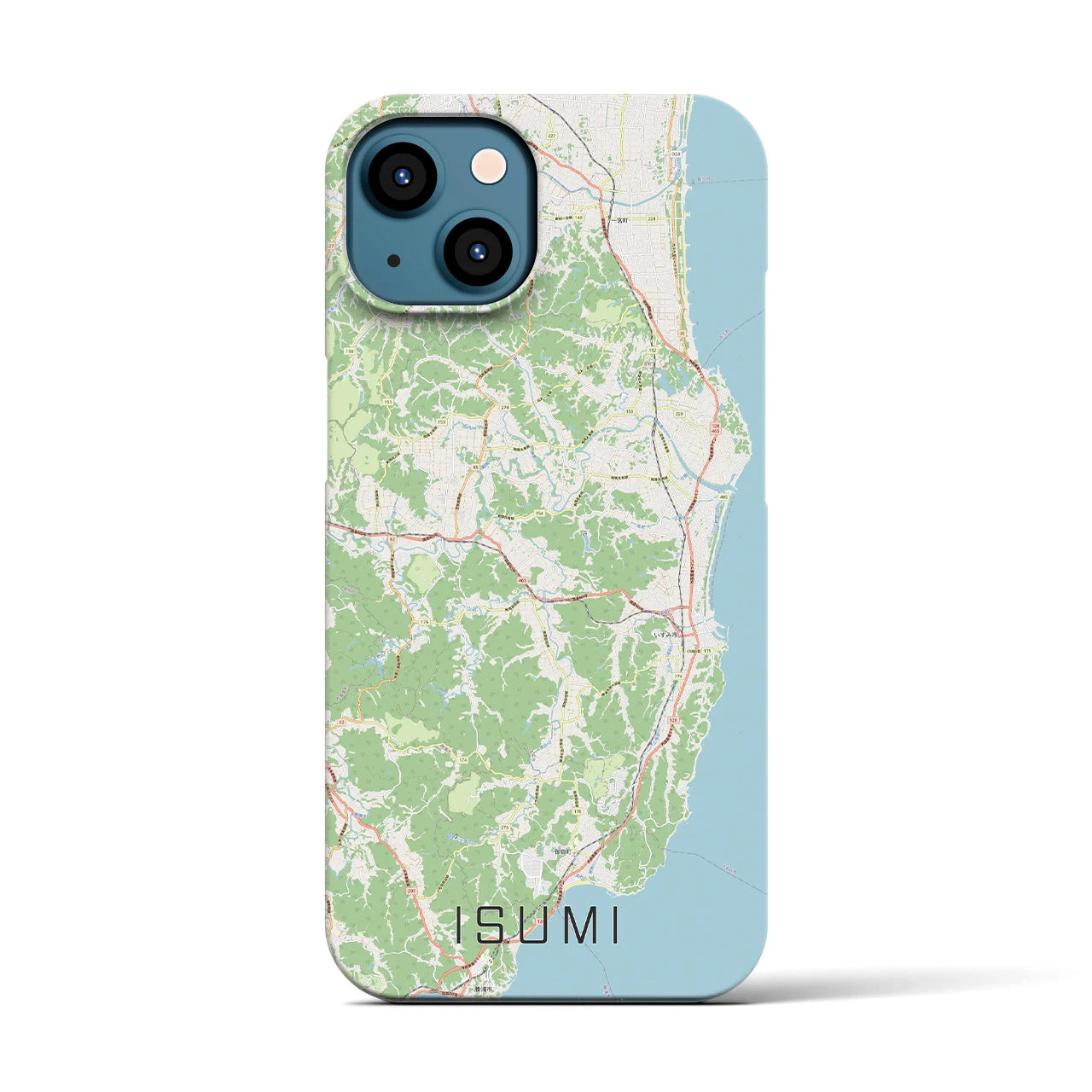 【いすみ(千葉県)】地図柄iPhoneケース(バックカバータイプ)