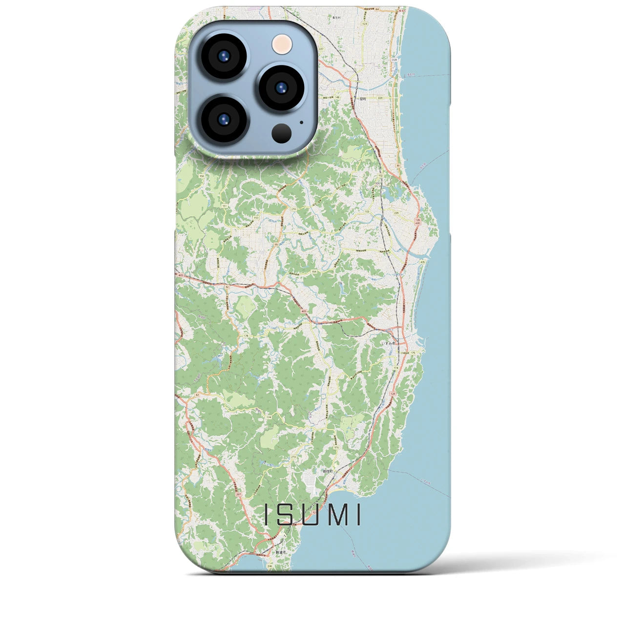 【いすみ(千葉県)】地図柄iPhoneケース(バックカバータイプ)