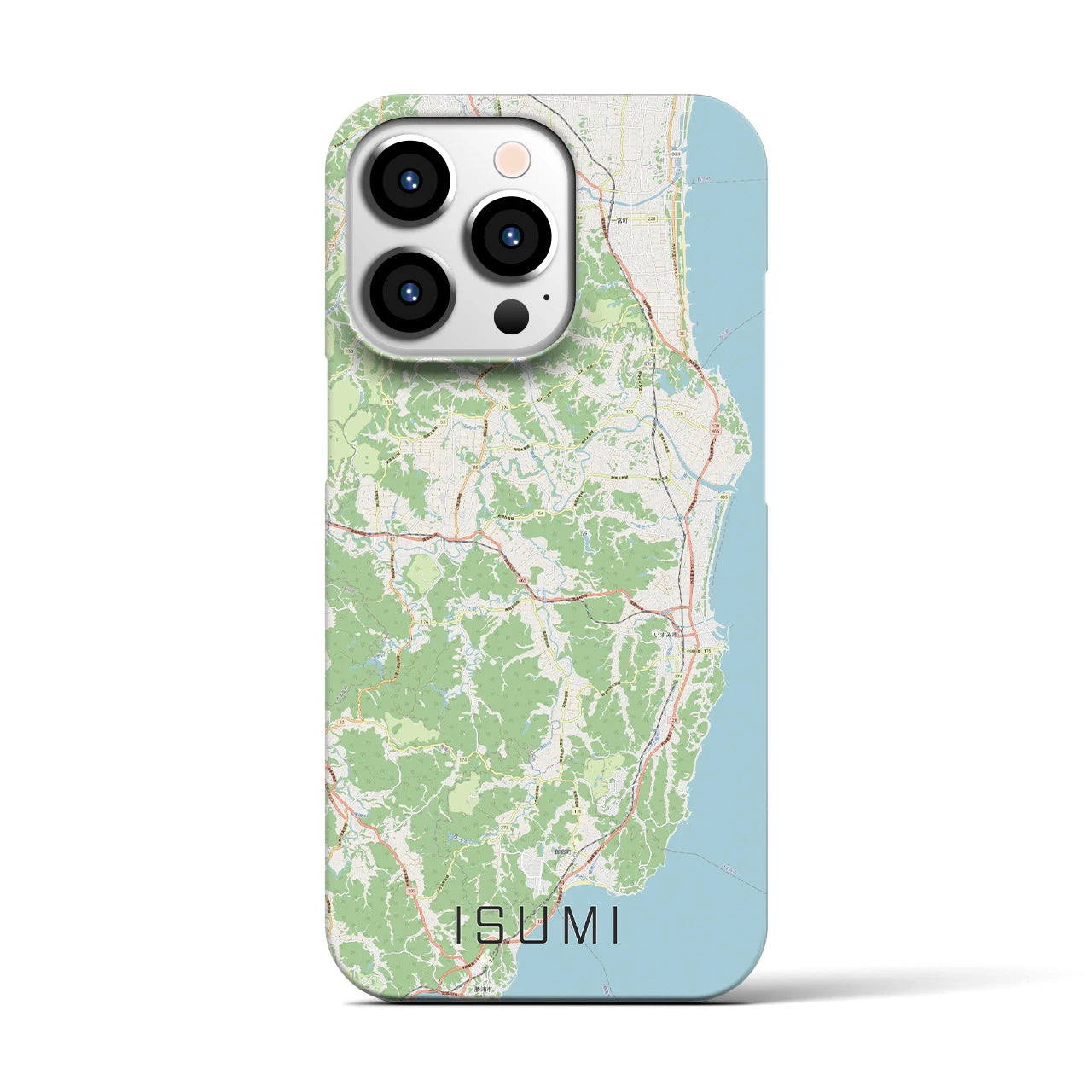 【いすみ(千葉県)】地図柄iPhoneケース(バックカバータイプ)