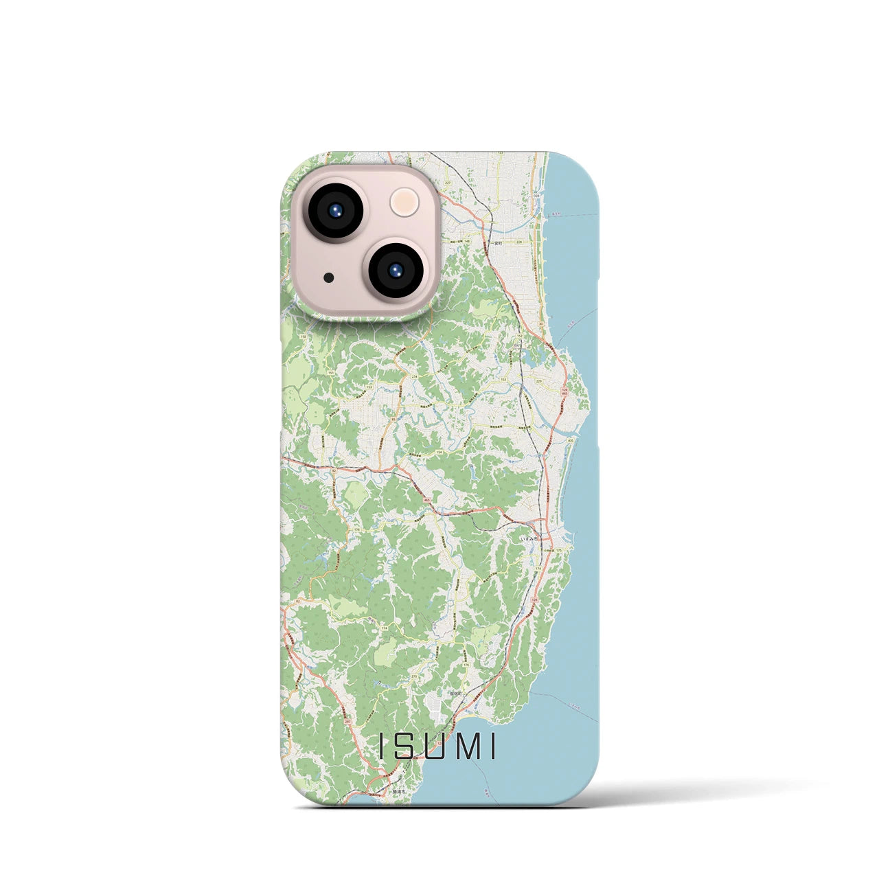 【いすみ(千葉県)】地図柄iPhoneケース(バックカバータイプ)