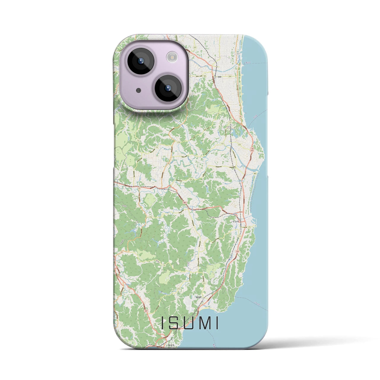【いすみ(千葉県)】地図柄iPhoneケース(バックカバータイプ)