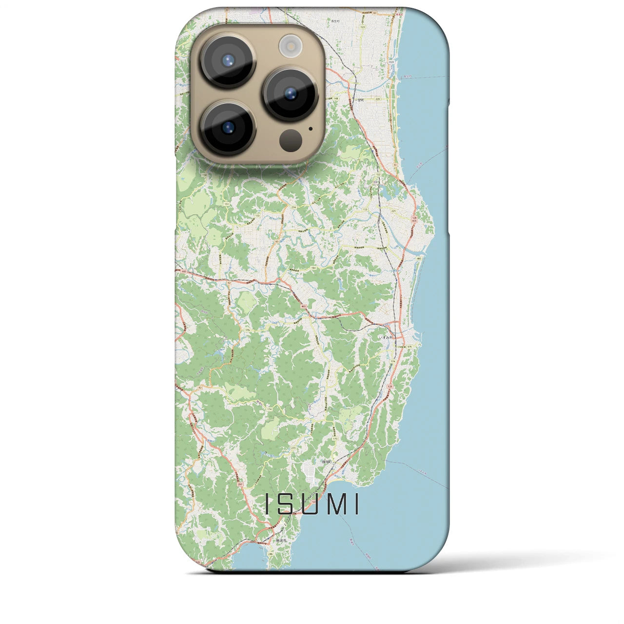 【いすみ(千葉県)】地図柄iPhoneケース(バックカバータイプ)