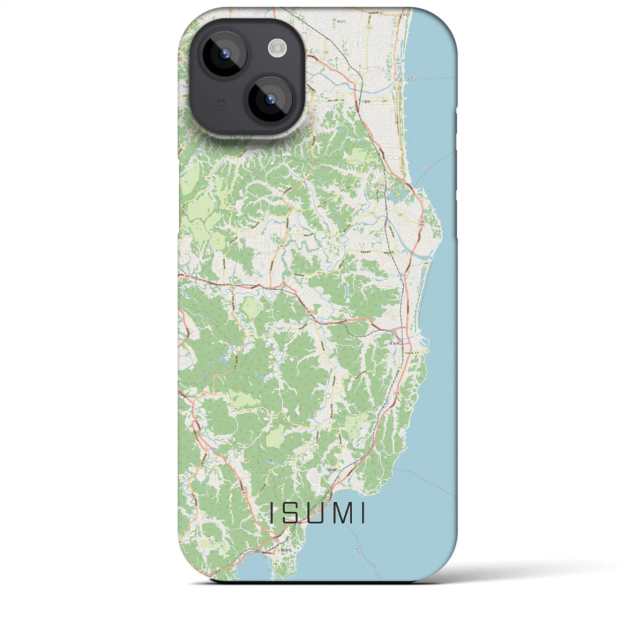 【いすみ(千葉県)】地図柄iPhoneケース(バックカバータイプ)