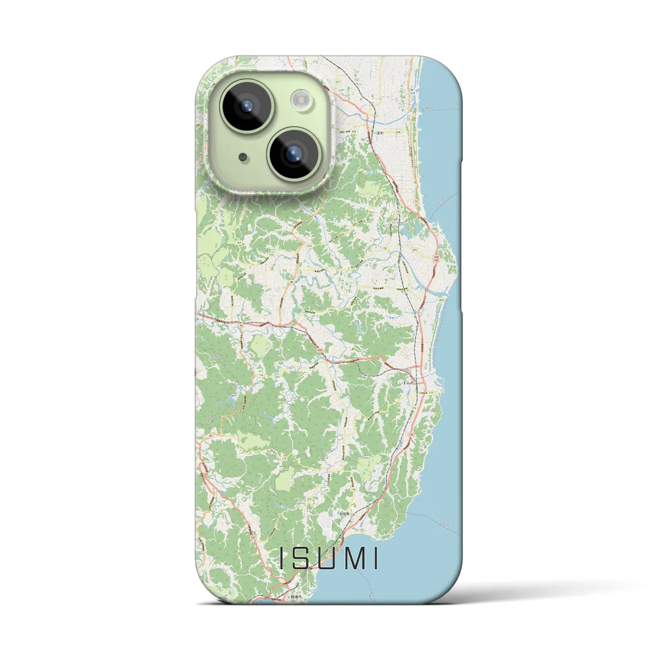 【いすみ(千葉県)】地図柄iPhoneケース(バックカバータイプ)