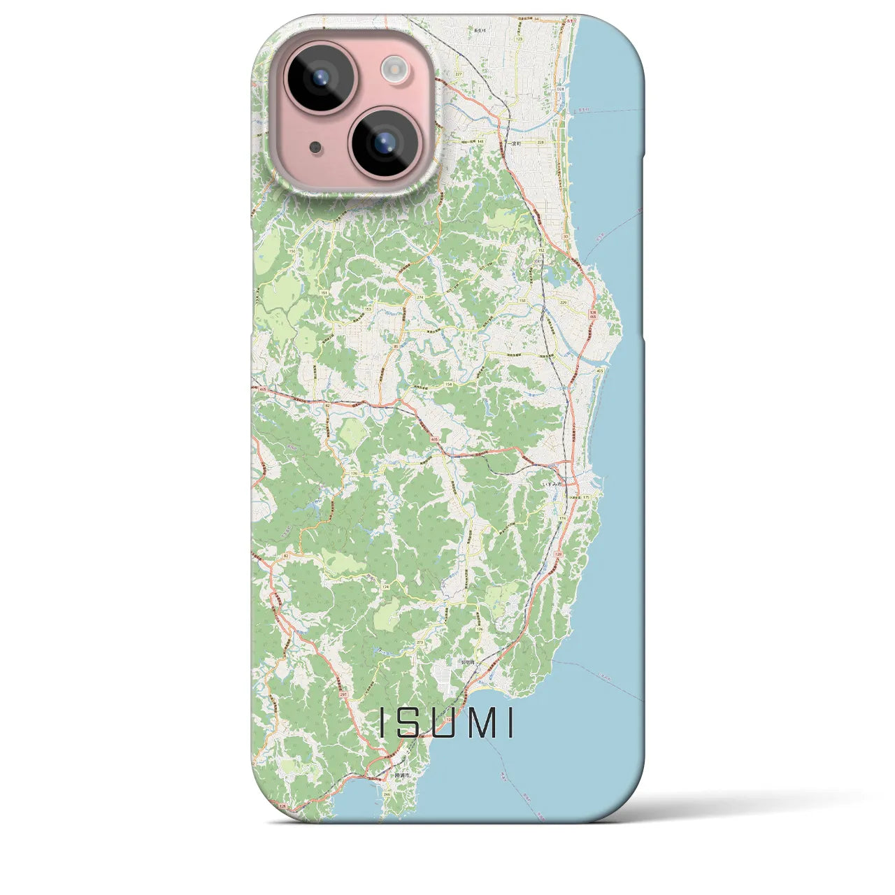 【いすみ(千葉県)】地図柄iPhoneケース(バックカバータイプ)