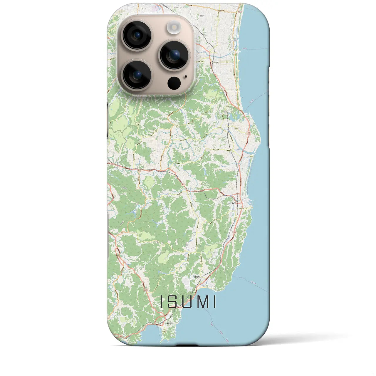 【いすみ(千葉県)】地図柄iPhoneケース(バックカバータイプ)