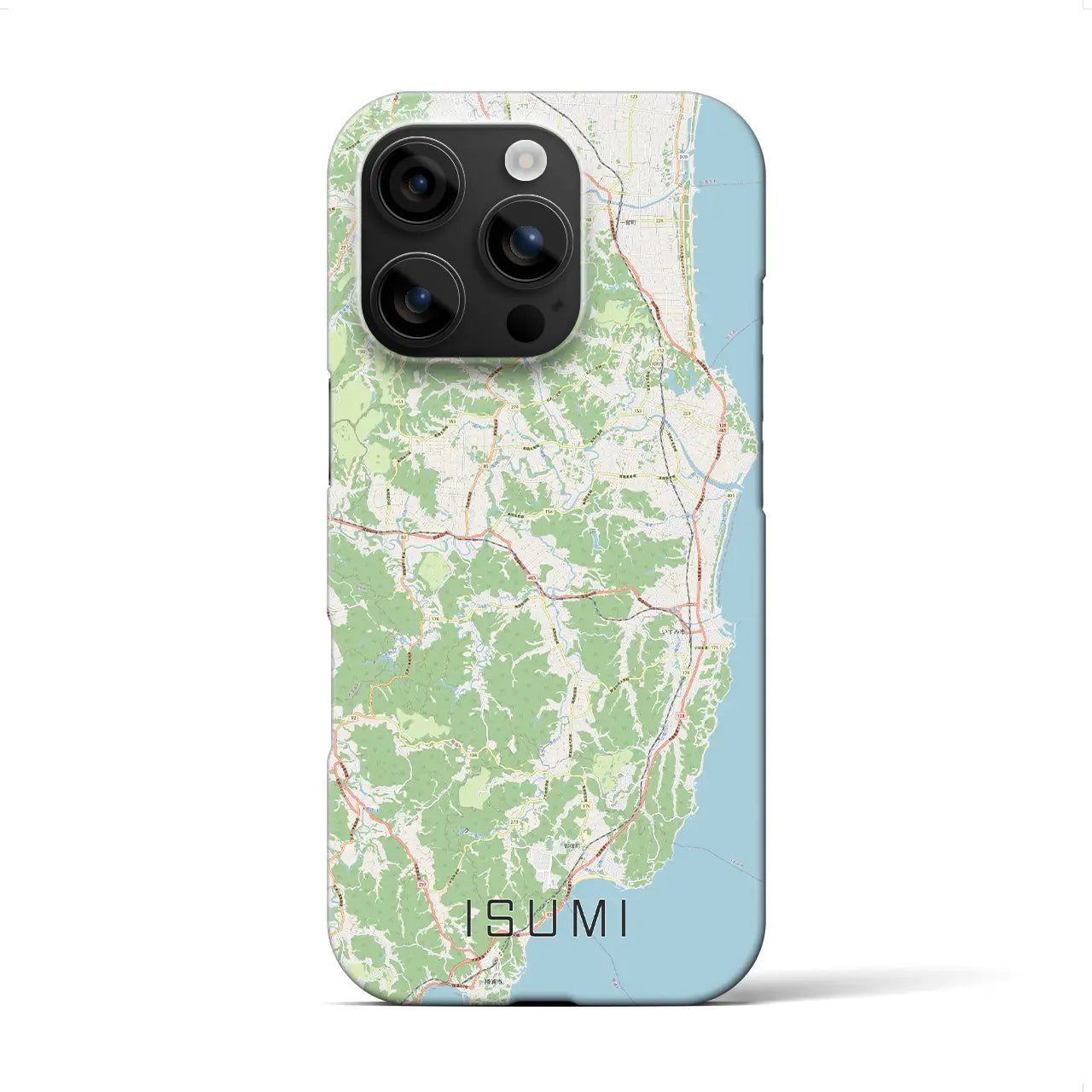【いすみ(千葉県)】地図柄iPhoneケース(バックカバータイプ)