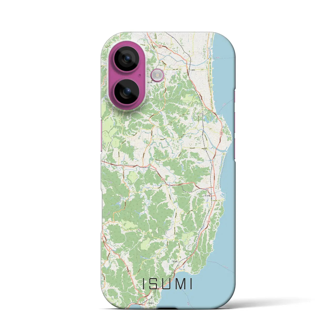【いすみ(千葉県)】地図柄iPhoneケース(バックカバータイプ)