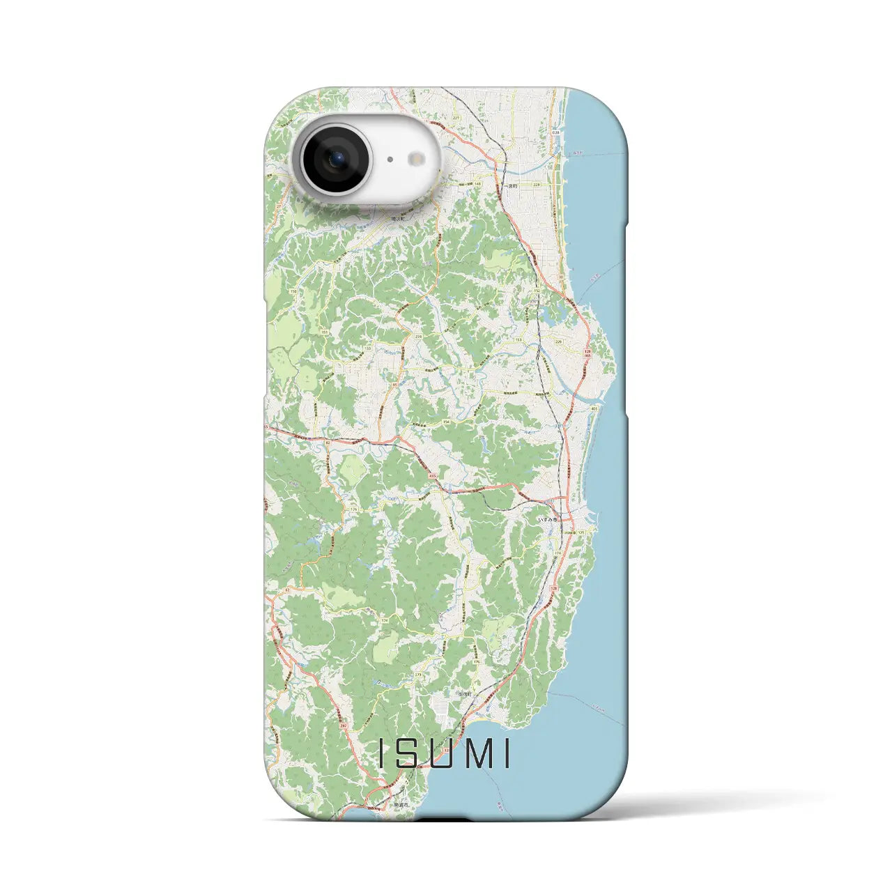 【いすみ(千葉県)】地図柄iPhoneケース(バックカバータイプ)