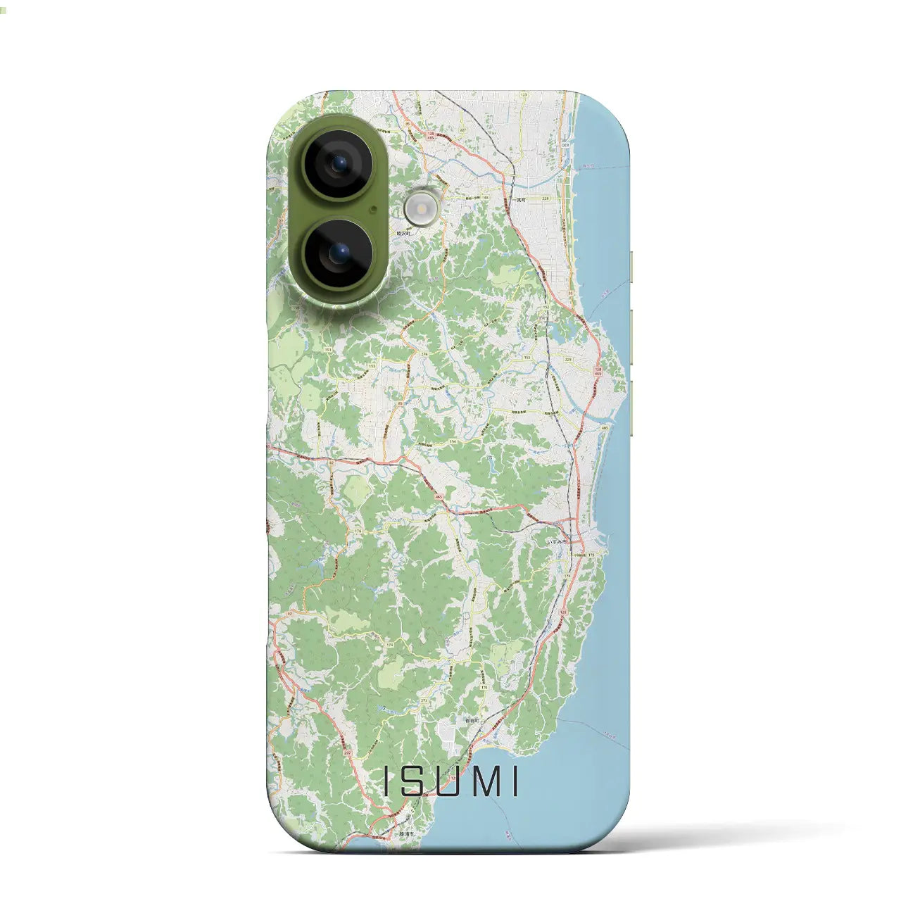 【いすみ(千葉県)】地図柄iPhoneケース(バックカバータイプ)