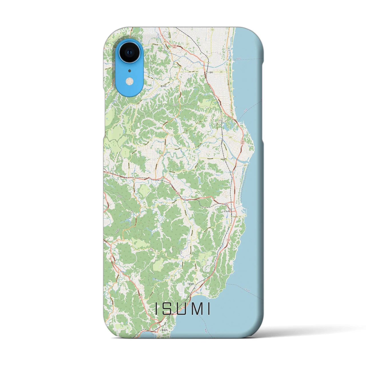 【いすみ(千葉県)】地図柄iPhoneケース(バックカバータイプ)