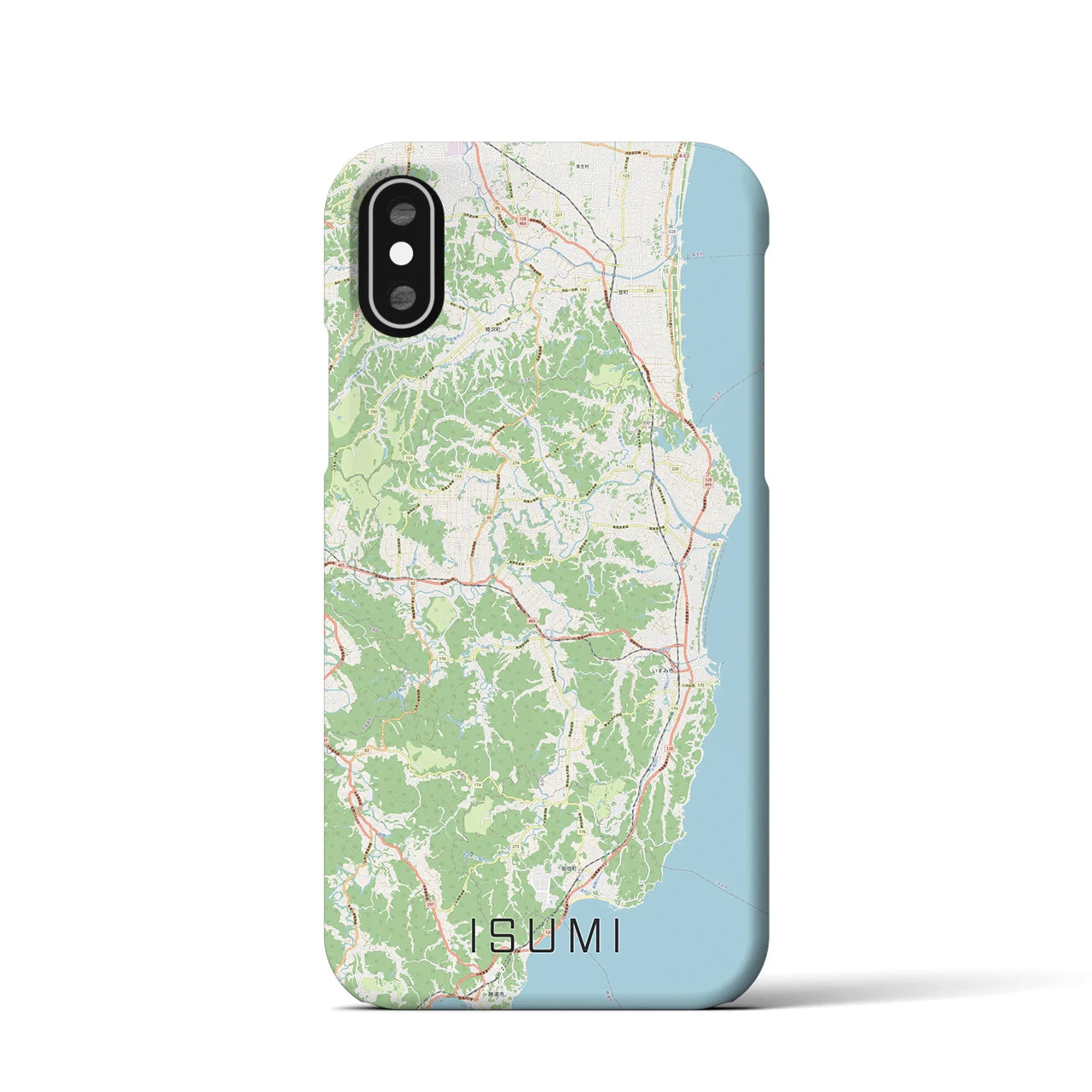 【いすみ(千葉県)】地図柄iPhoneケース(バックカバータイプ)