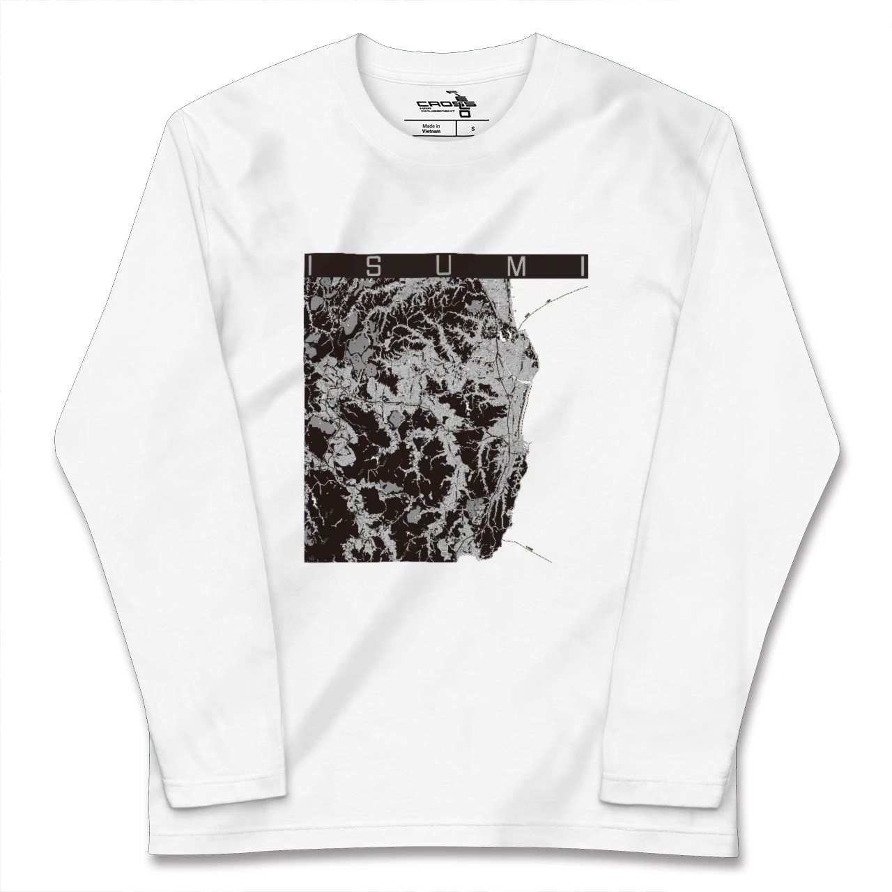 【いすみ(千葉県)】地図柄ロングスリーブTシャツ