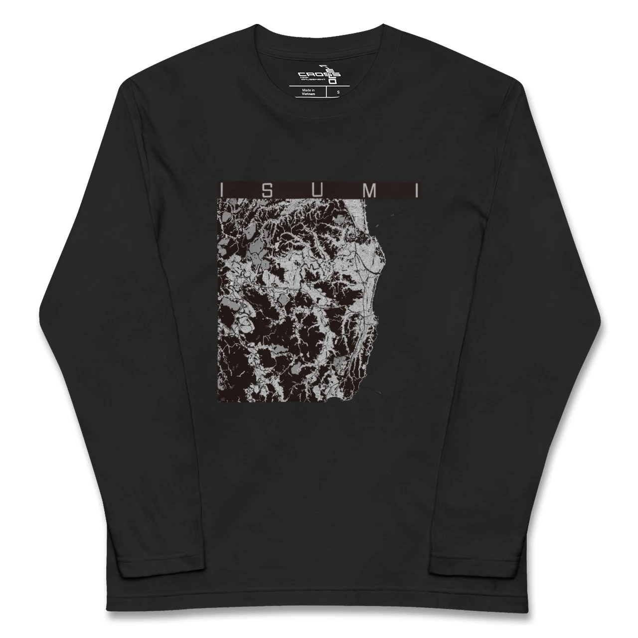 【いすみ(千葉県)】地図柄ロングスリーブTシャツ