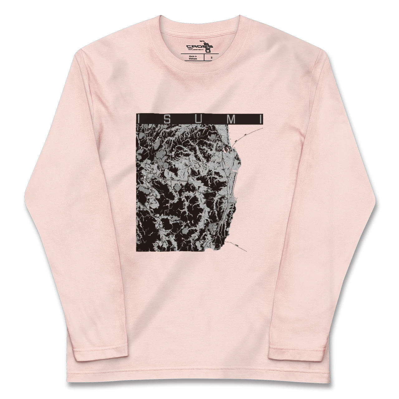 【いすみ(千葉県)】地図柄ロングスリーブTシャツ