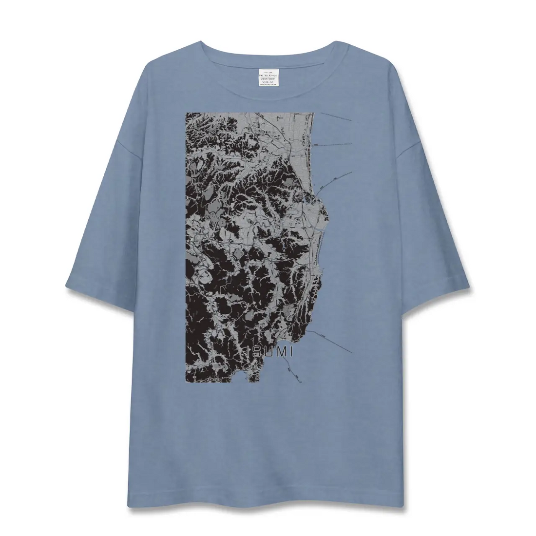 【いすみ(千葉県)】地図柄ビッグシルエットTシャツ