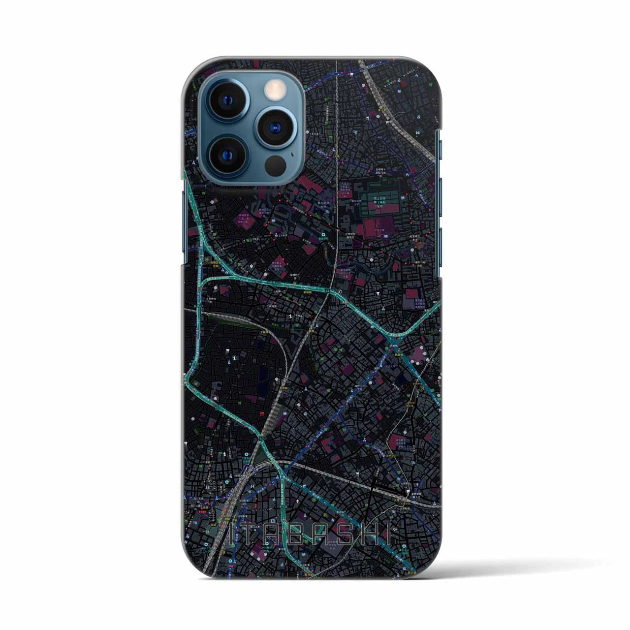 【板橋(東京都)】地図柄iPhoneケース(バックカバータイプ)