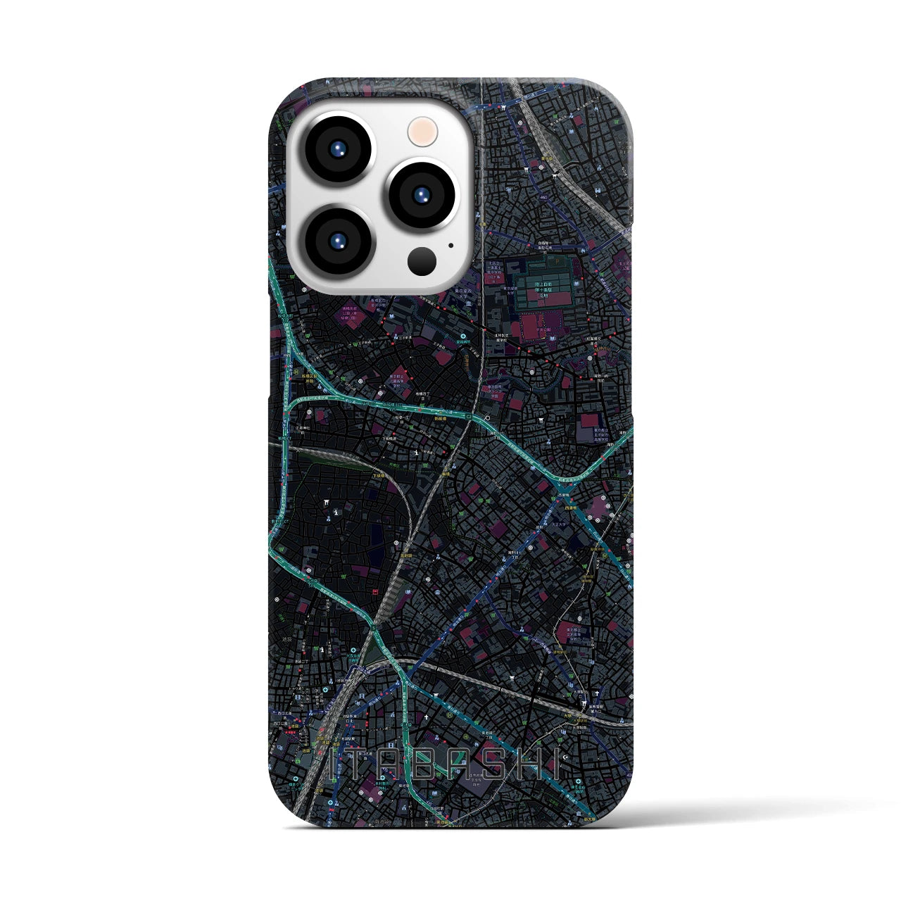 【板橋(東京都)】地図柄iPhoneケース(バックカバータイプ)