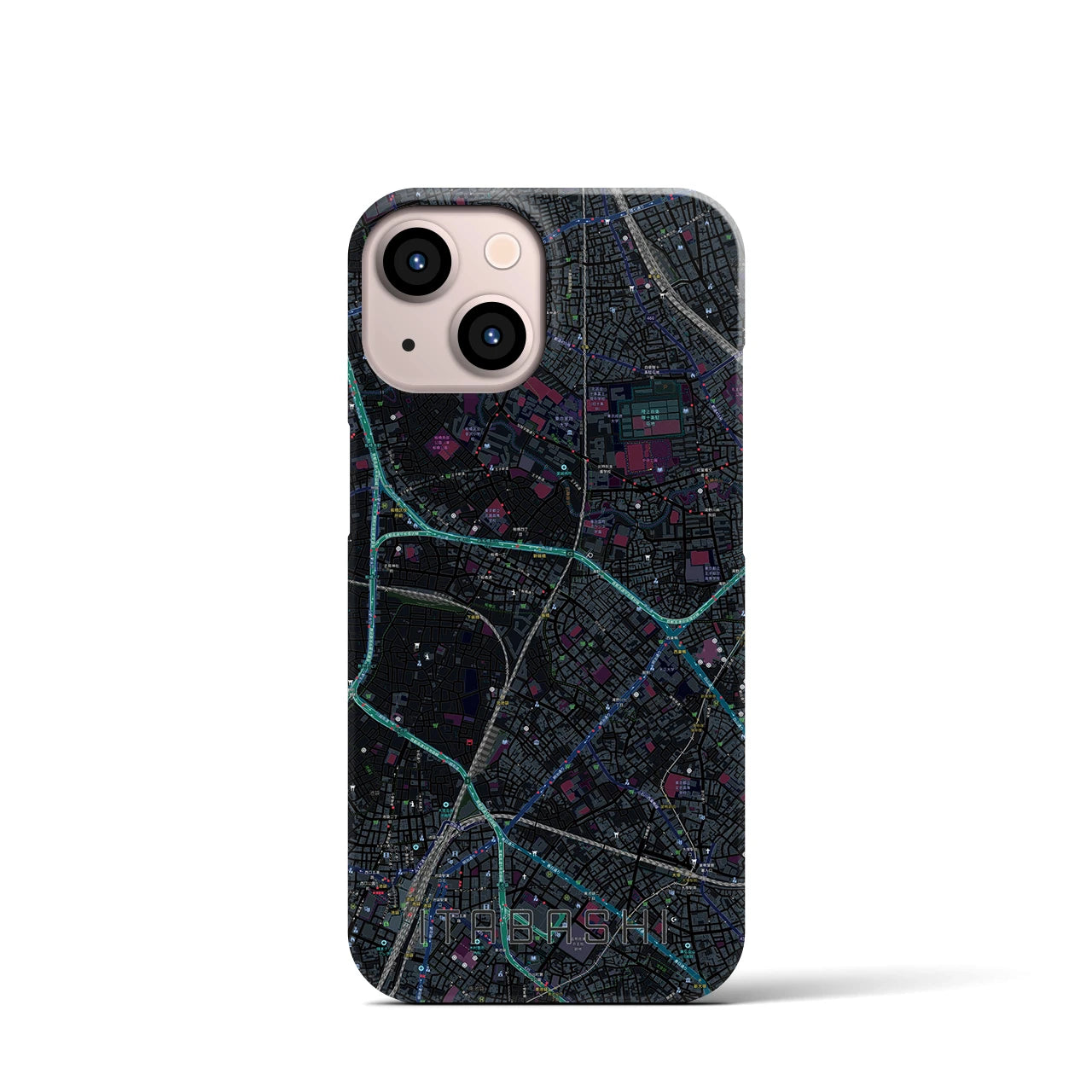 【板橋(東京都)】地図柄iPhoneケース(バックカバータイプ)