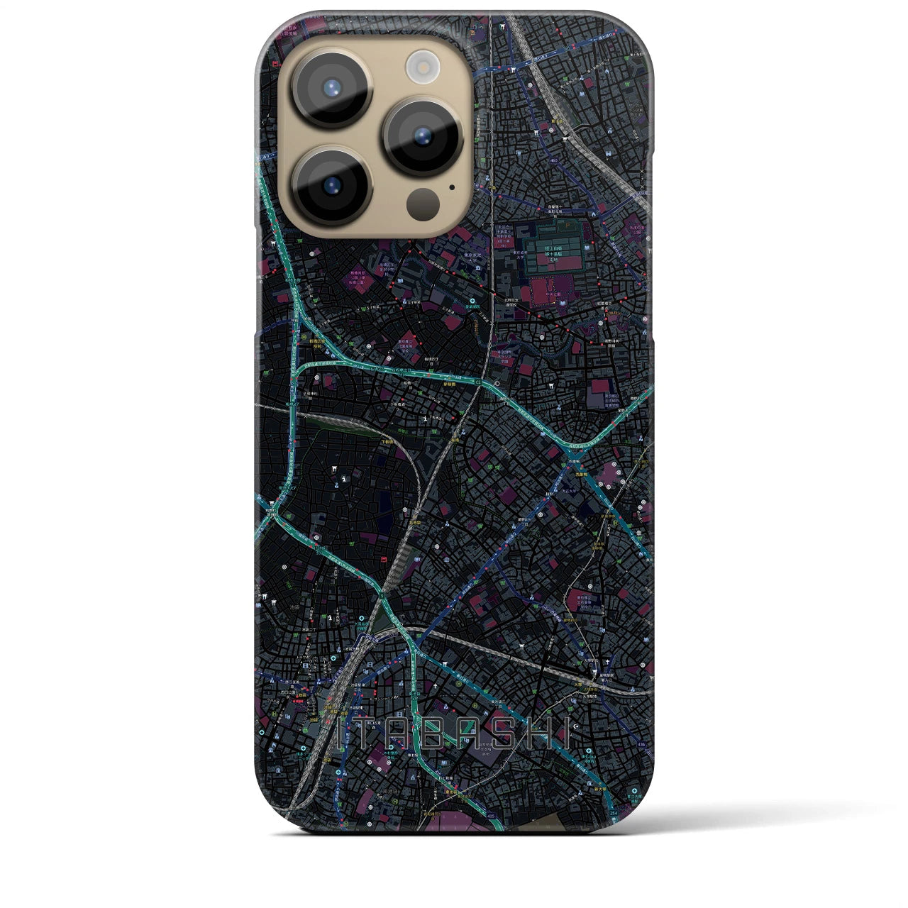 【板橋(東京都)】地図柄iPhoneケース(バックカバータイプ)