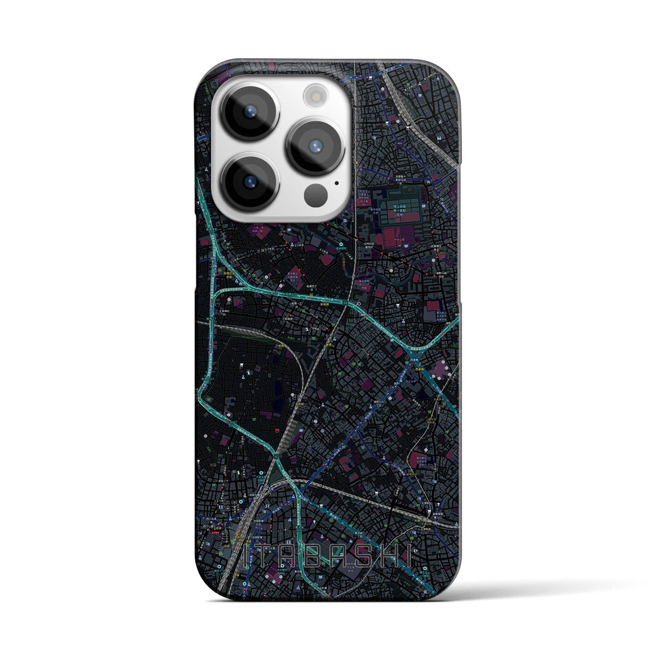 【板橋(東京都)】地図柄iPhoneケース(バックカバータイプ)