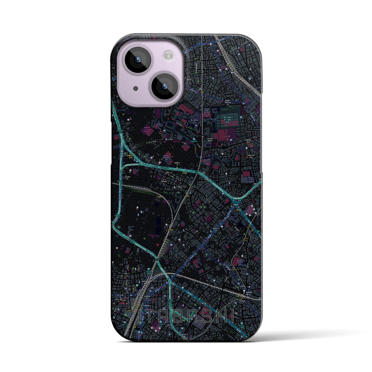 【板橋(東京都)】地図柄iPhoneケース(バックカバータイプ)