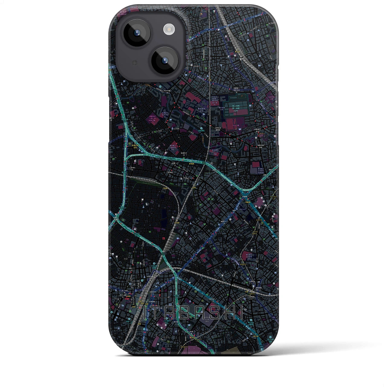 【板橋(東京都)】地図柄iPhoneケース(バックカバータイプ)