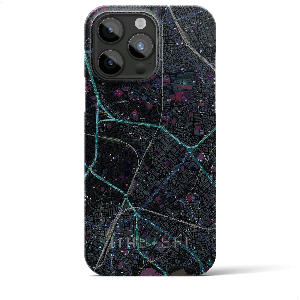 【板橋(東京都)】地図柄iPhoneケース(バックカバータイプ)