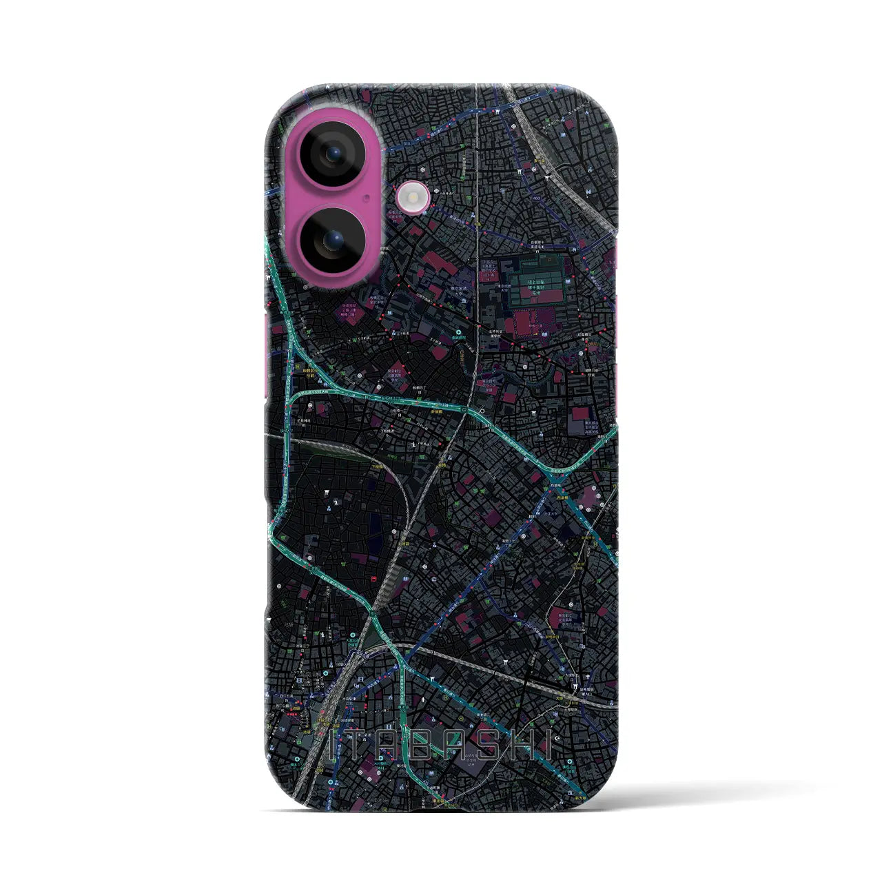 【板橋(東京都)】地図柄iPhoneケース(バックカバータイプ)