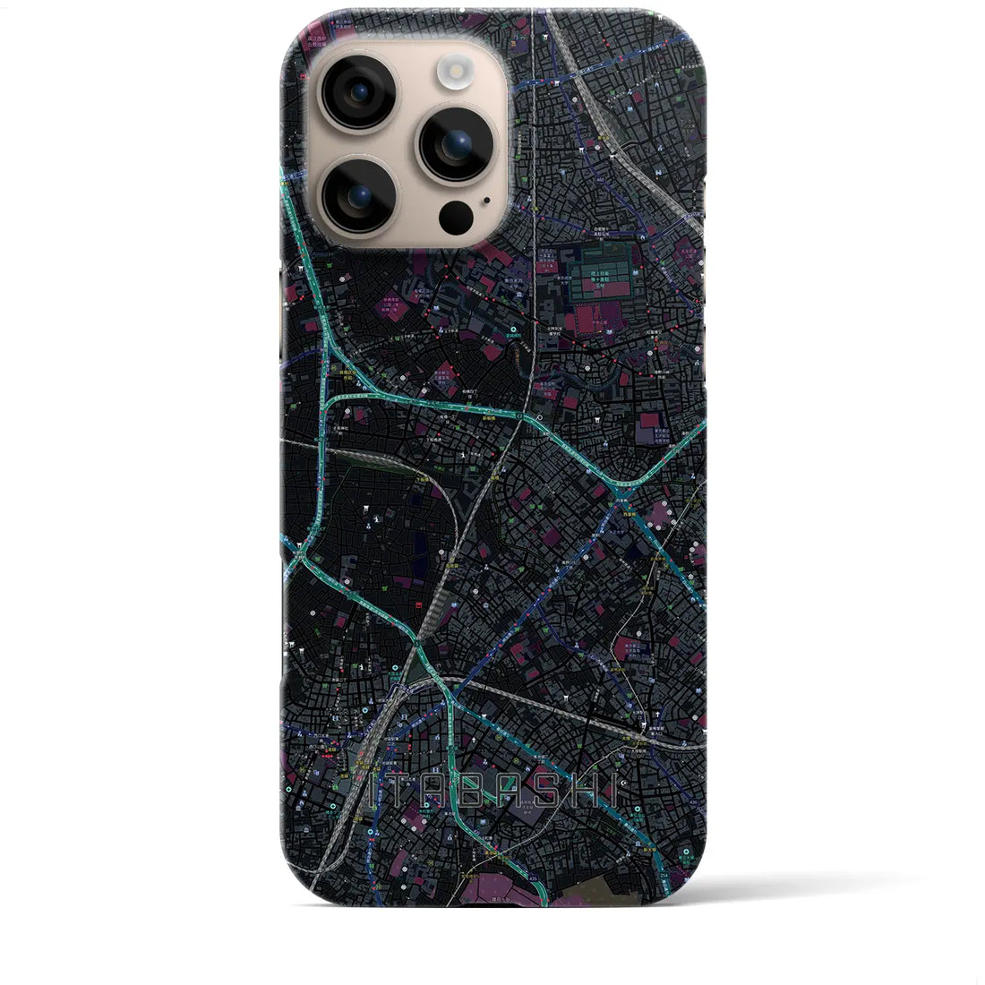 【板橋(東京都)】地図柄iPhoneケース(バックカバータイプ)