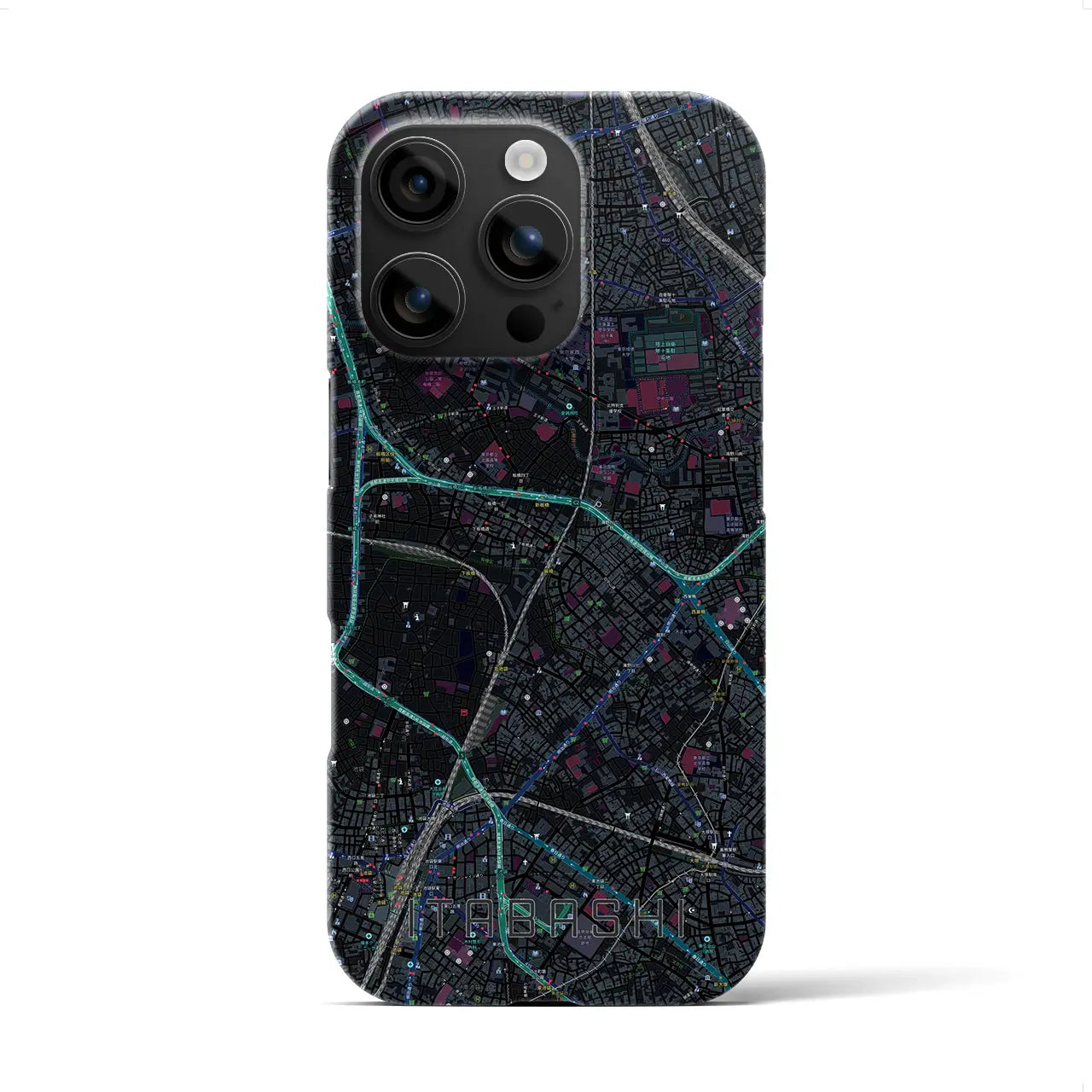 【板橋(東京都)】地図柄iPhoneケース(バックカバータイプ)