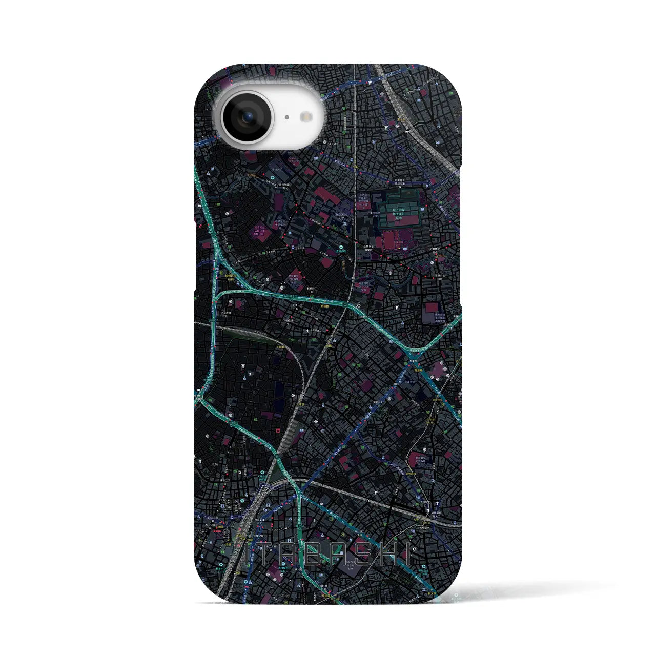 【板橋(東京都)】地図柄iPhoneケース(バックカバータイプ)