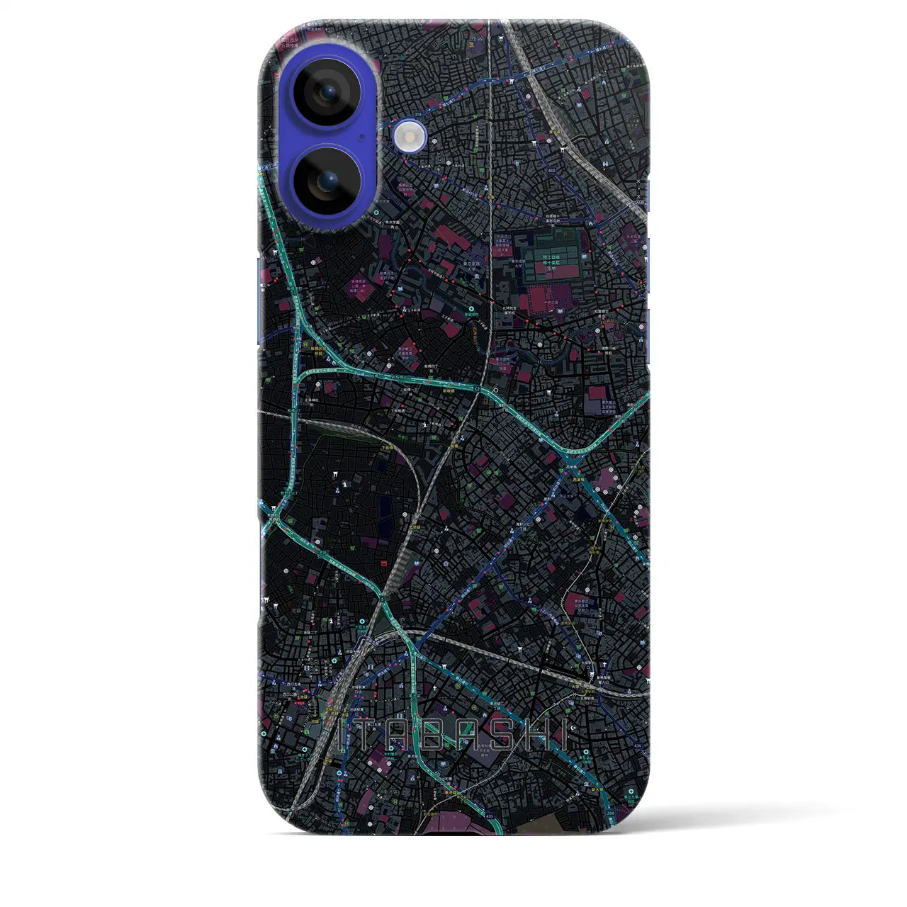 【板橋(東京都)】地図柄iPhoneケース(バックカバータイプ)